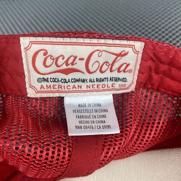 Vintage Coca Cola Hat Adult One Size Red Mesh Snapback American Needle Inc - Picture 8 of 10